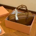 MIU Bowling Bag Brown Leather – Bag