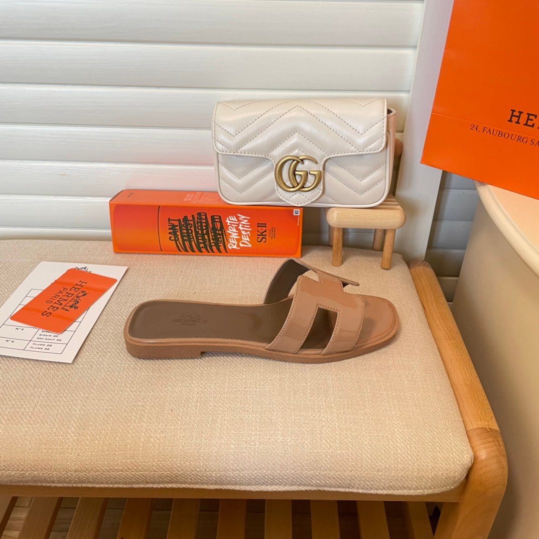 HM Oran Sandals Tan Leather - Sandals - Image 9