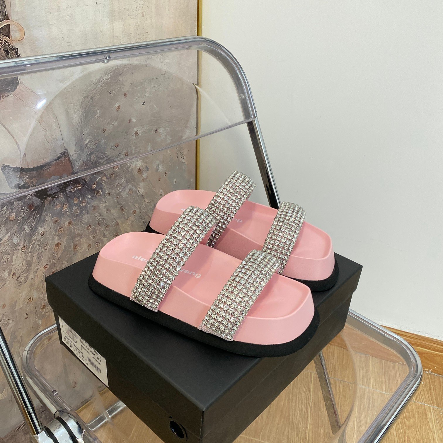 AW Amelia Crystal Pink - Sandals - Image 9