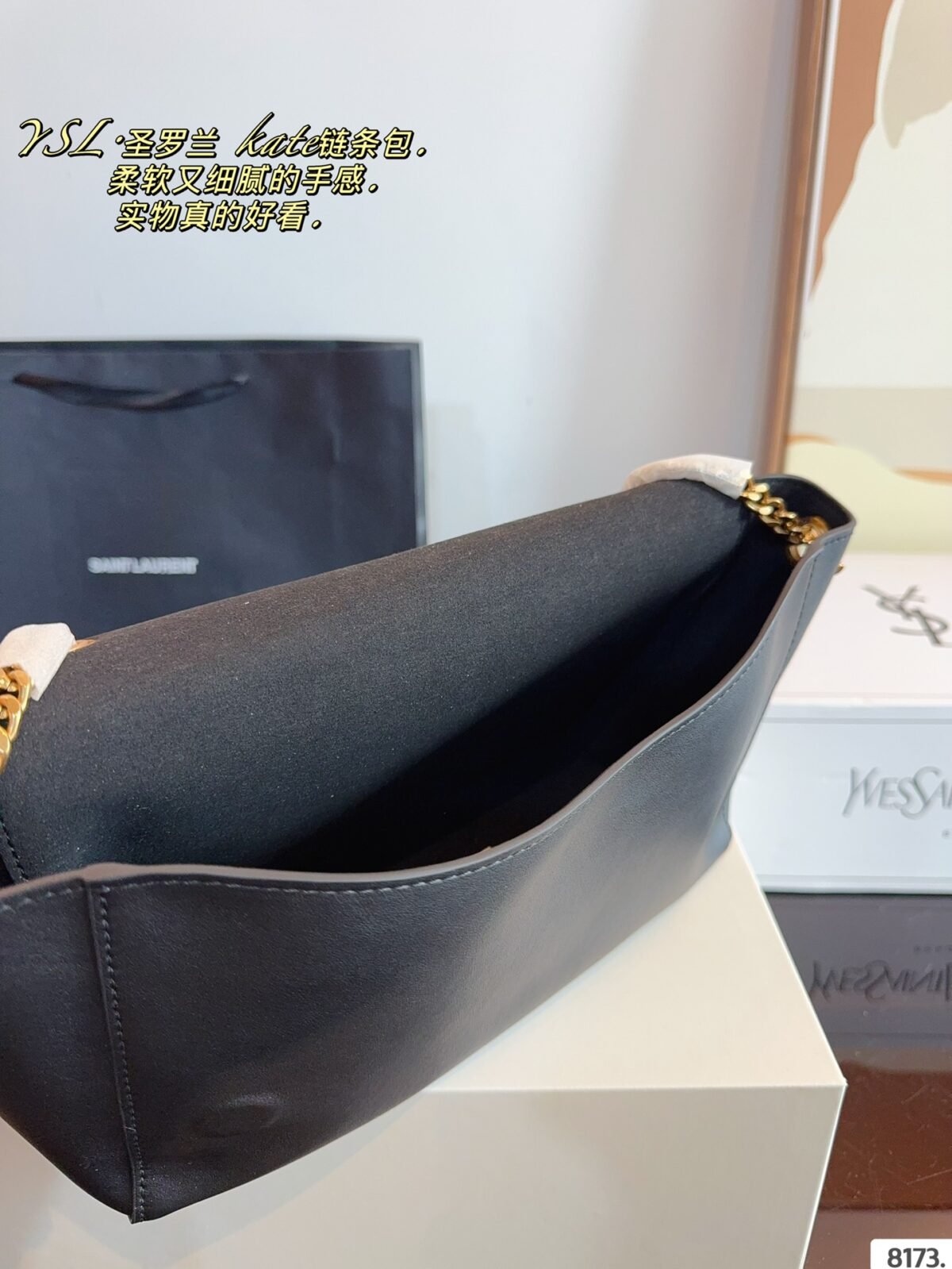 YSL Kate Black Leather – Bag — 9