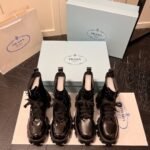 PR Monolith Combat Boots Black Leather/Nylon – Stivali