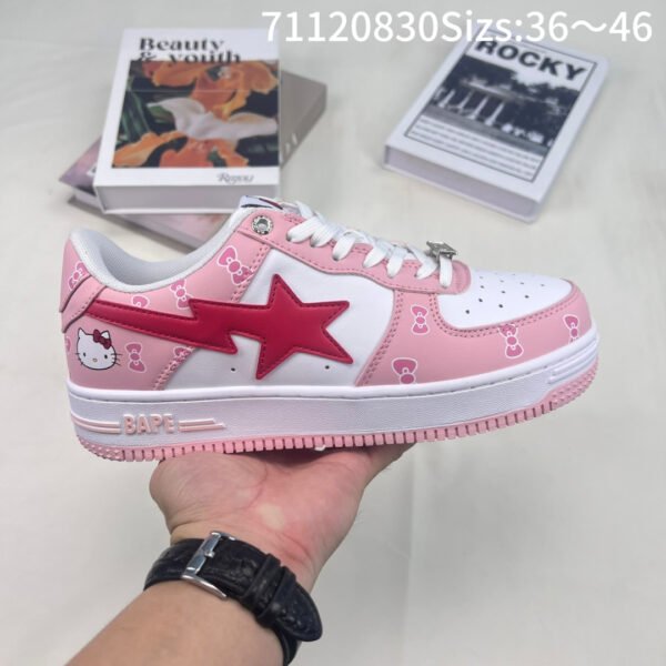 BAPE Sk8 Sta Hello Kitty Pink/White - Sneakers