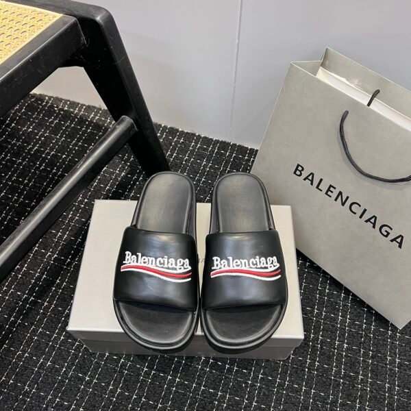 BAL Logo Pool Slides Black - Slides