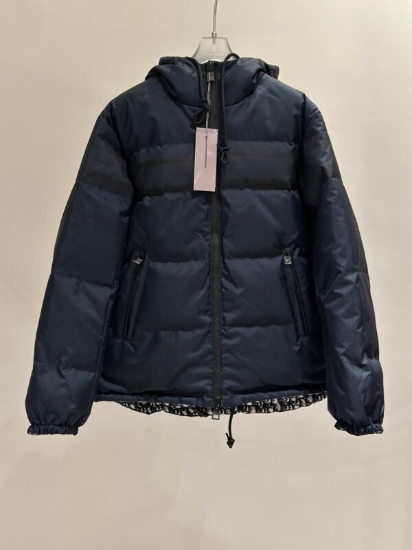 CD CD Oblique Reversible Down Jacket Navy – Giacca