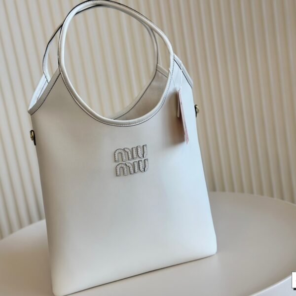 MIU Wander Matelassé White Leather - Bag