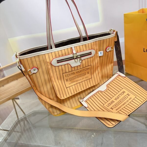 LV Neverfull By The Pool MM Vertical Stripe - Bag