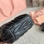 MIU Wander Matelassé Black Leather – Bag