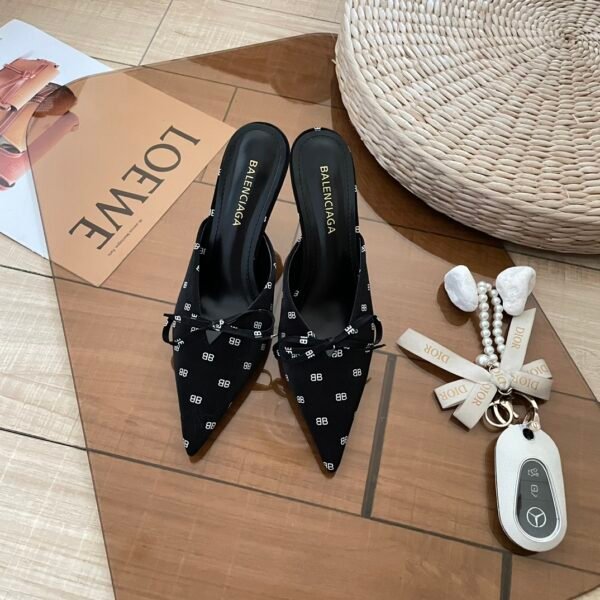 BAL Knife BB Logo Mules - Heels