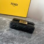 FD Baguette Mini Black Leather – Borsa – Nero