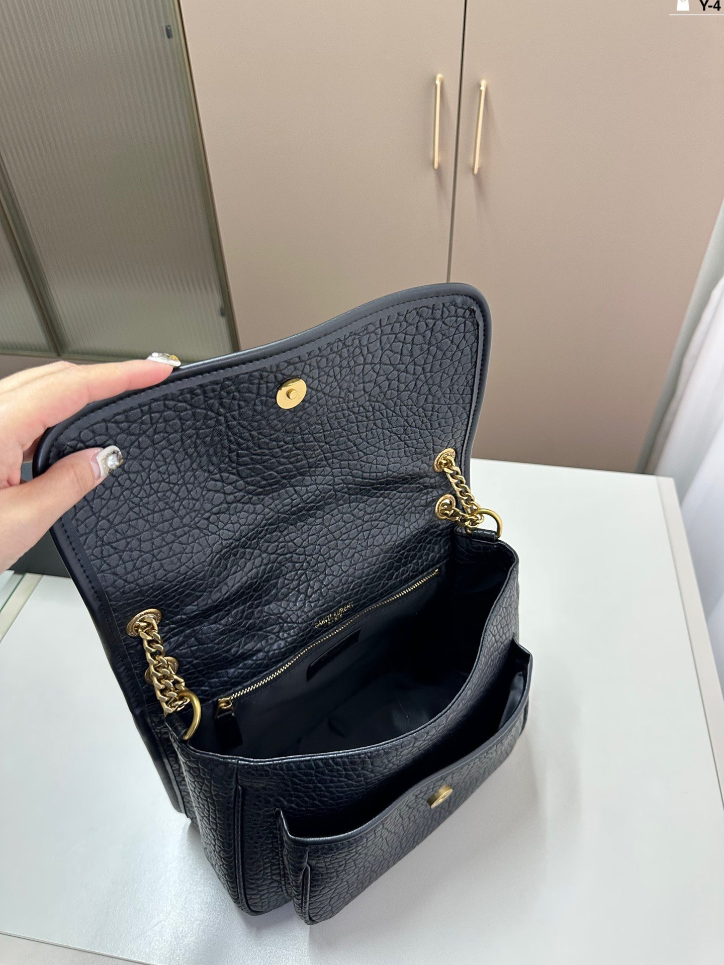 YSL Niki Medium Black Leather - Bag - Image 9