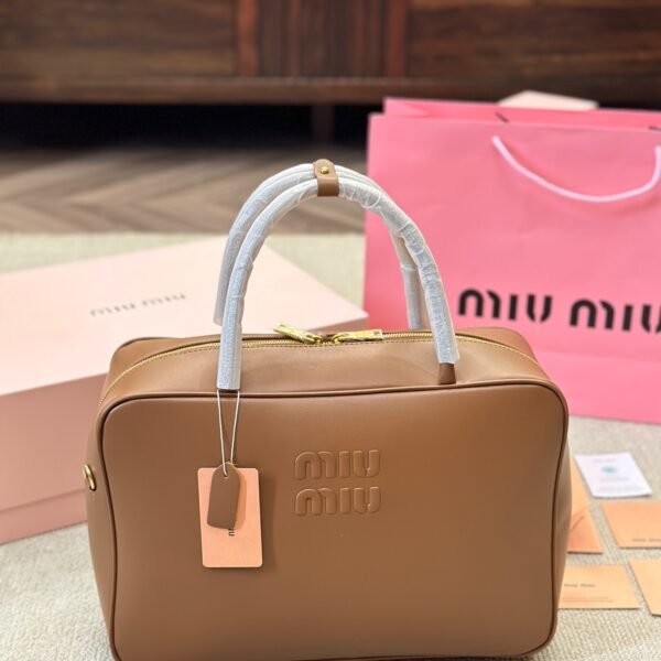 MIU Matelassé Leather Top Handle - Bag