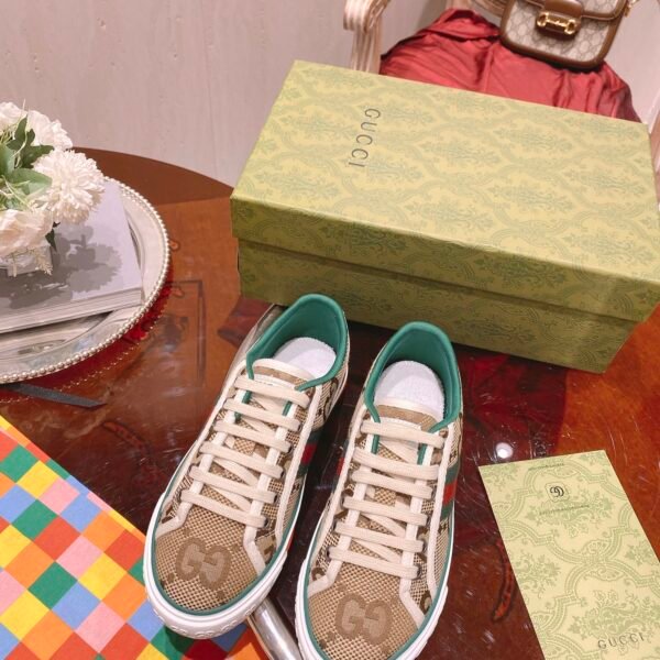 GG 1977 Tennis Beige GG Canvas - Sneakers