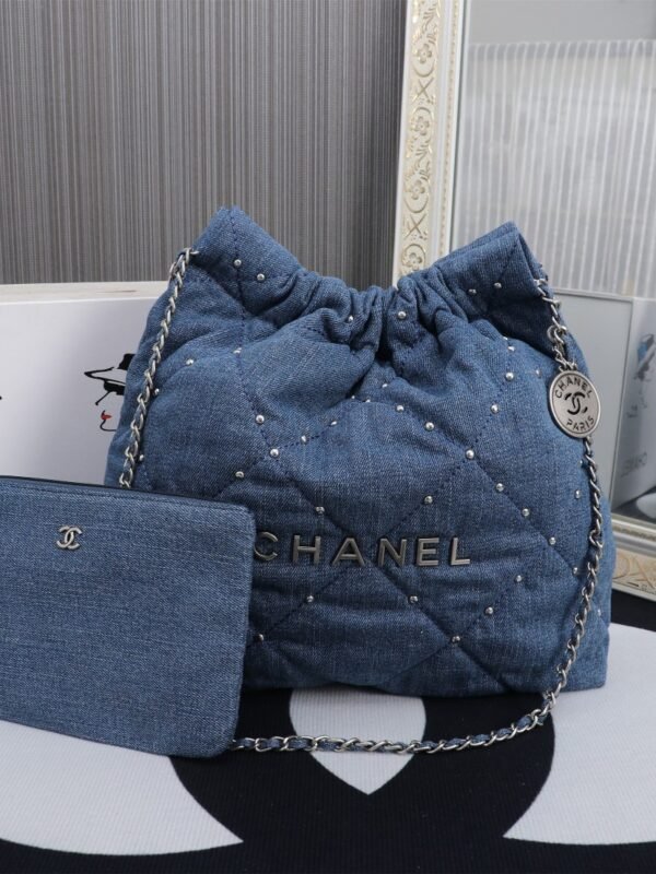 CC Drawstring Pouch Small Denim – Tasche