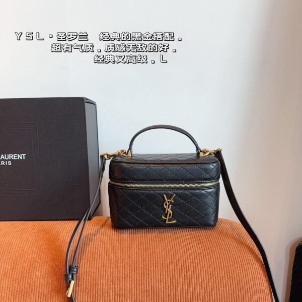 YSL Vanity Small Black Leather - Bag