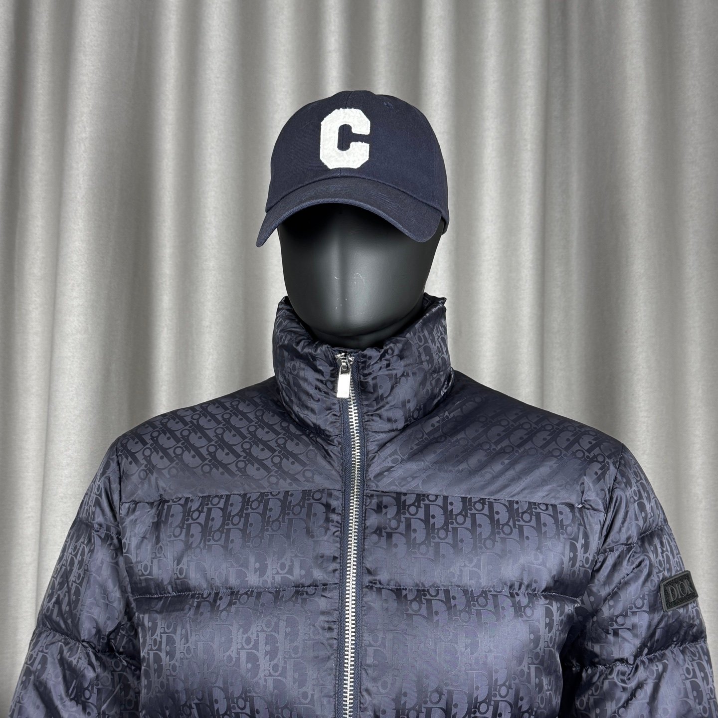 CD Oblique Down Jacket Navy Oblique - Jacket - Image 4