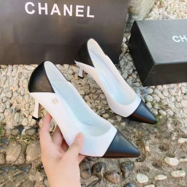 CC Color Block Pointed Toe Heels - Heels