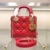 CD Lady CD Mini Red Cannage Leather - Bag · Ref. BA20229