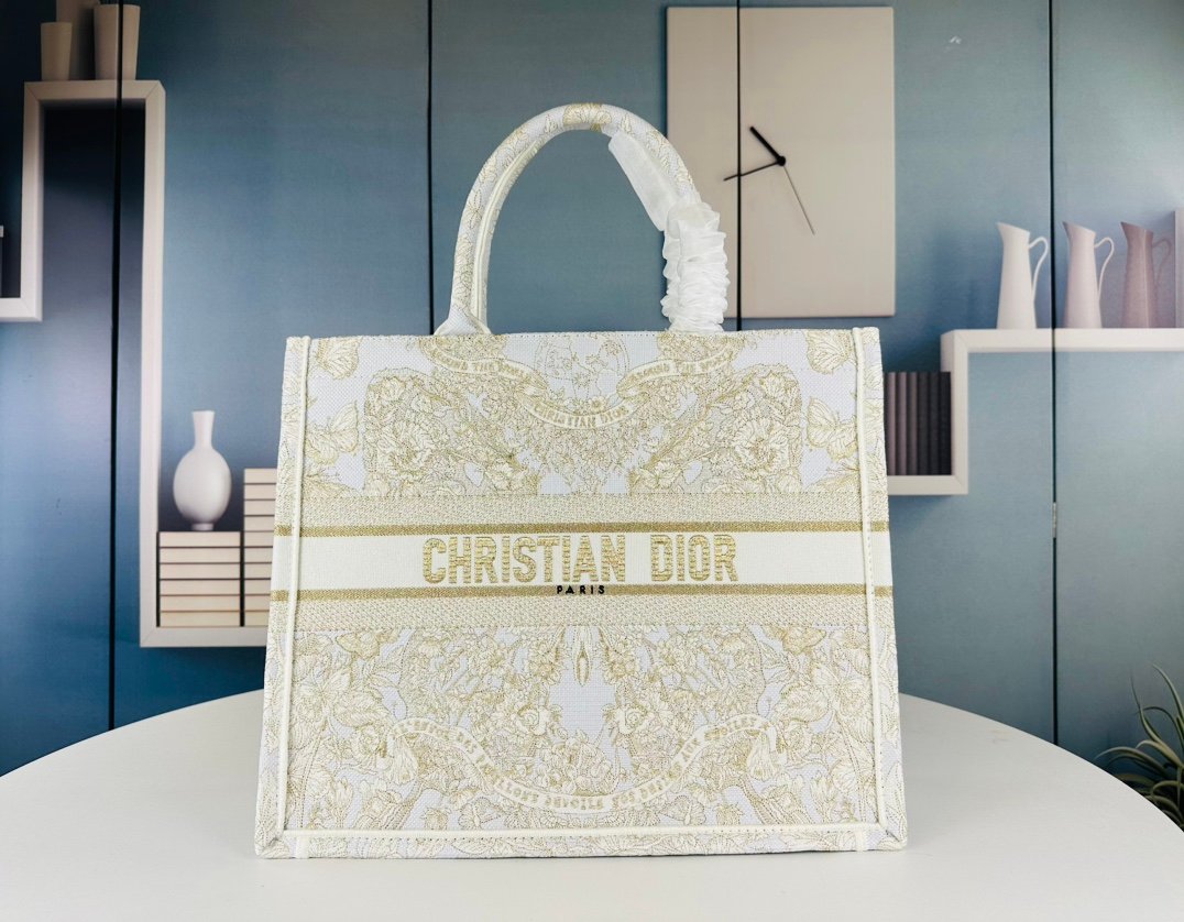 CD Book Tote Large Toile de Jouy - Bag