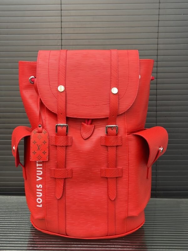 LV Christopher PM Red Epi Leather – Rucksack