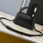 LV Capucines Mini Black Crocodile – Borsa