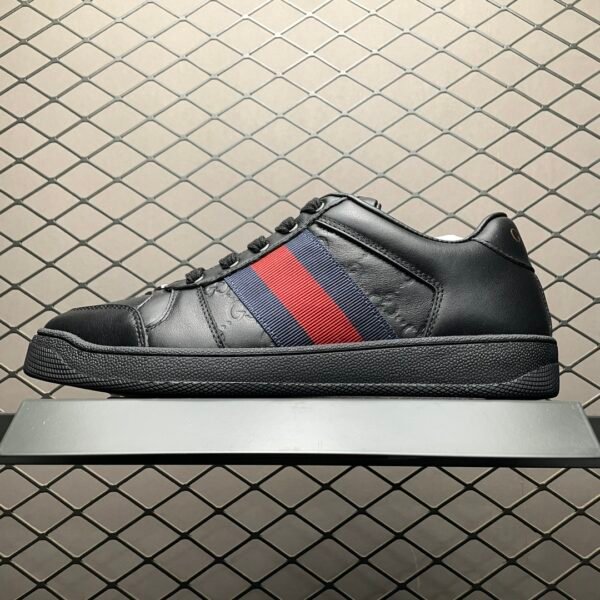 GG Screener Black Leather - Sneakers