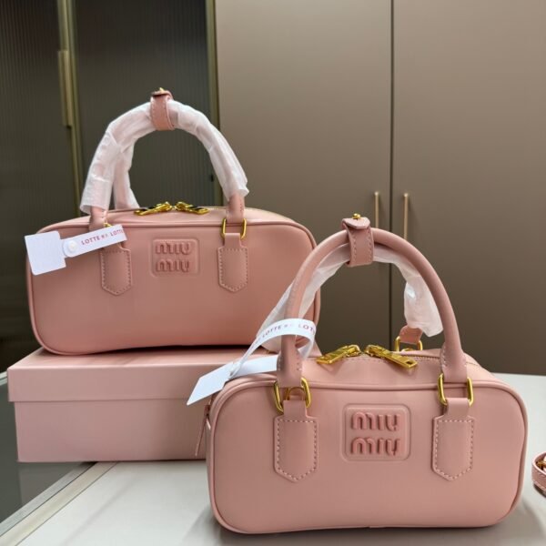 MIU Bowling Bag Pink/Green/Blue Leather - Bag