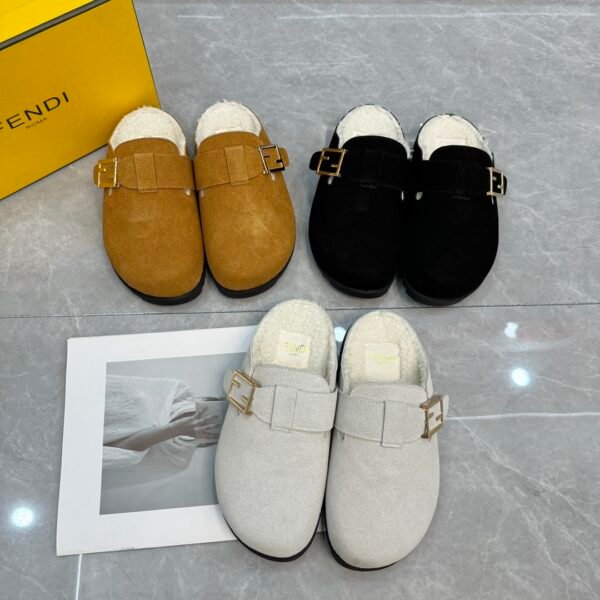FD FF Buckle Furry Toe - Shoes