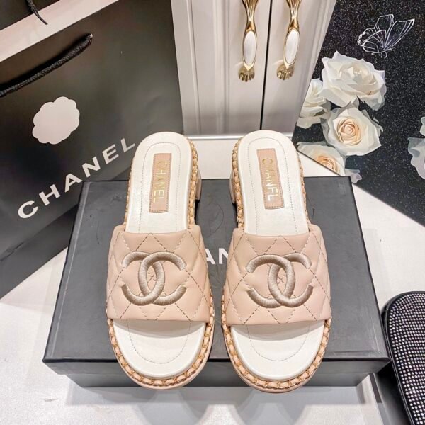 CC Quilted Chain Mules - Heels
