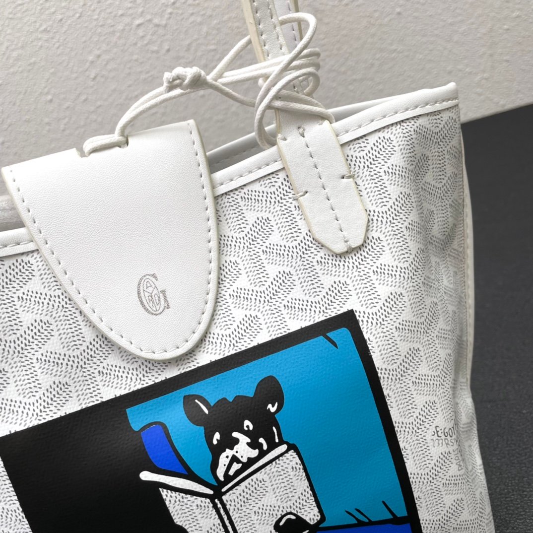 GYD Anjou 20cm White Monogram - Bag - Image 4
