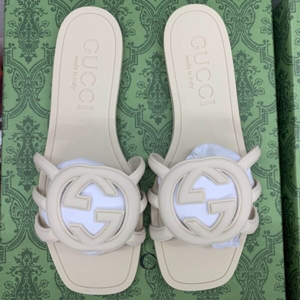 GG Double G Rubber Slide Sandals - Sandals