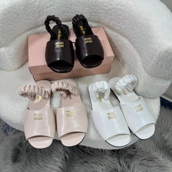 MIU Scrunchie Slide - Slides