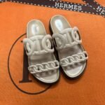HM Oran Sandals Beige Suede – Sandals