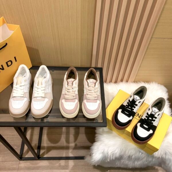 FD Match Low-Top Sneakers White/Brown - Sneakers