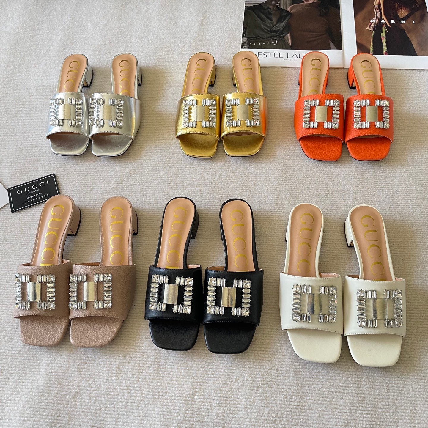 GG Matelassé Slide Sandals Various - Slides - Image 3