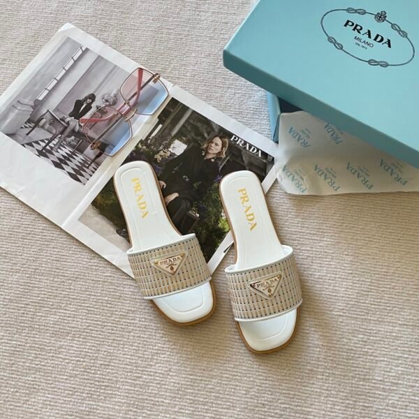 PR Raffia Slides White - Slides