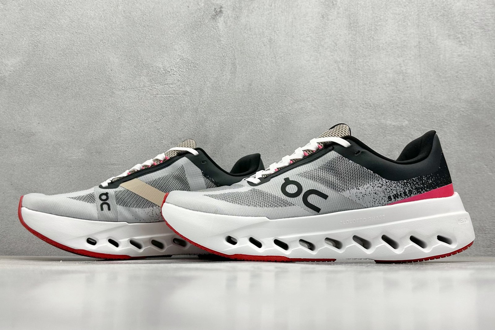 ON Cloudmonster White/Black/Red - Sneakers - Image 5