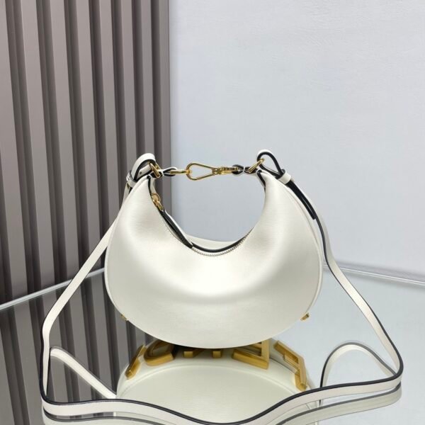 FD O'Lock Small White Leather - Bag