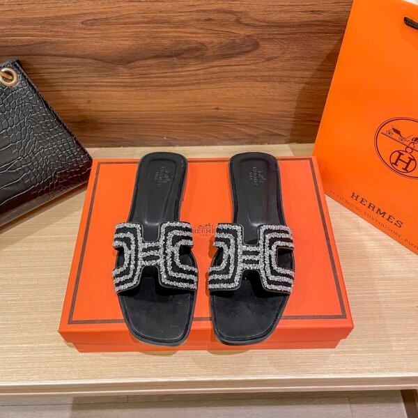 HM Oran Sandals Black Crystal - Sandals