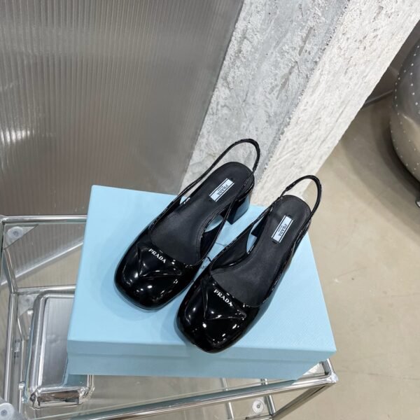 PR Patent Leather Slingback Pumps - Heels