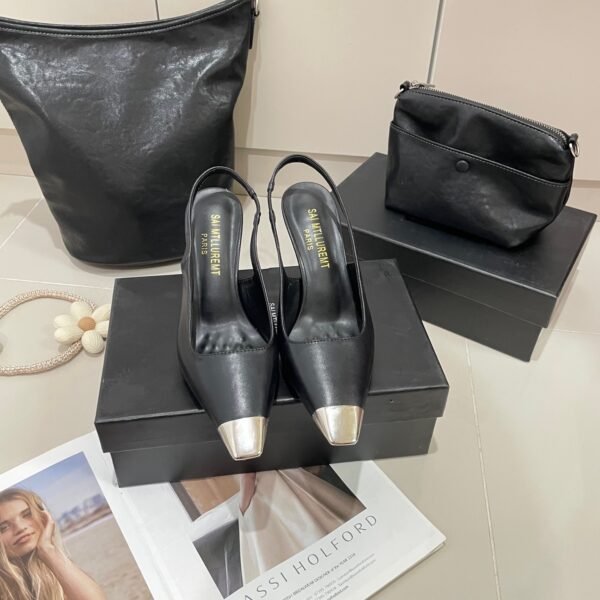 YSL Anja Slingback Pumps - Heels