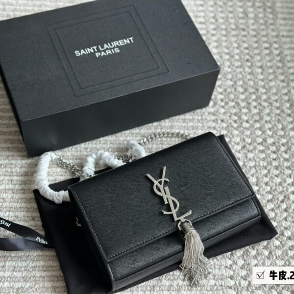 YSL Kate Tassel Black Leather - Bag