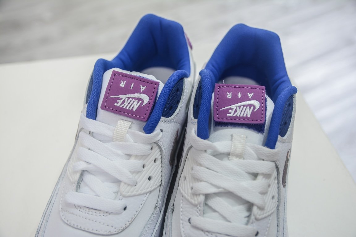 NK Air Max 90 SE White/Purple - Sneakers - Image 9
