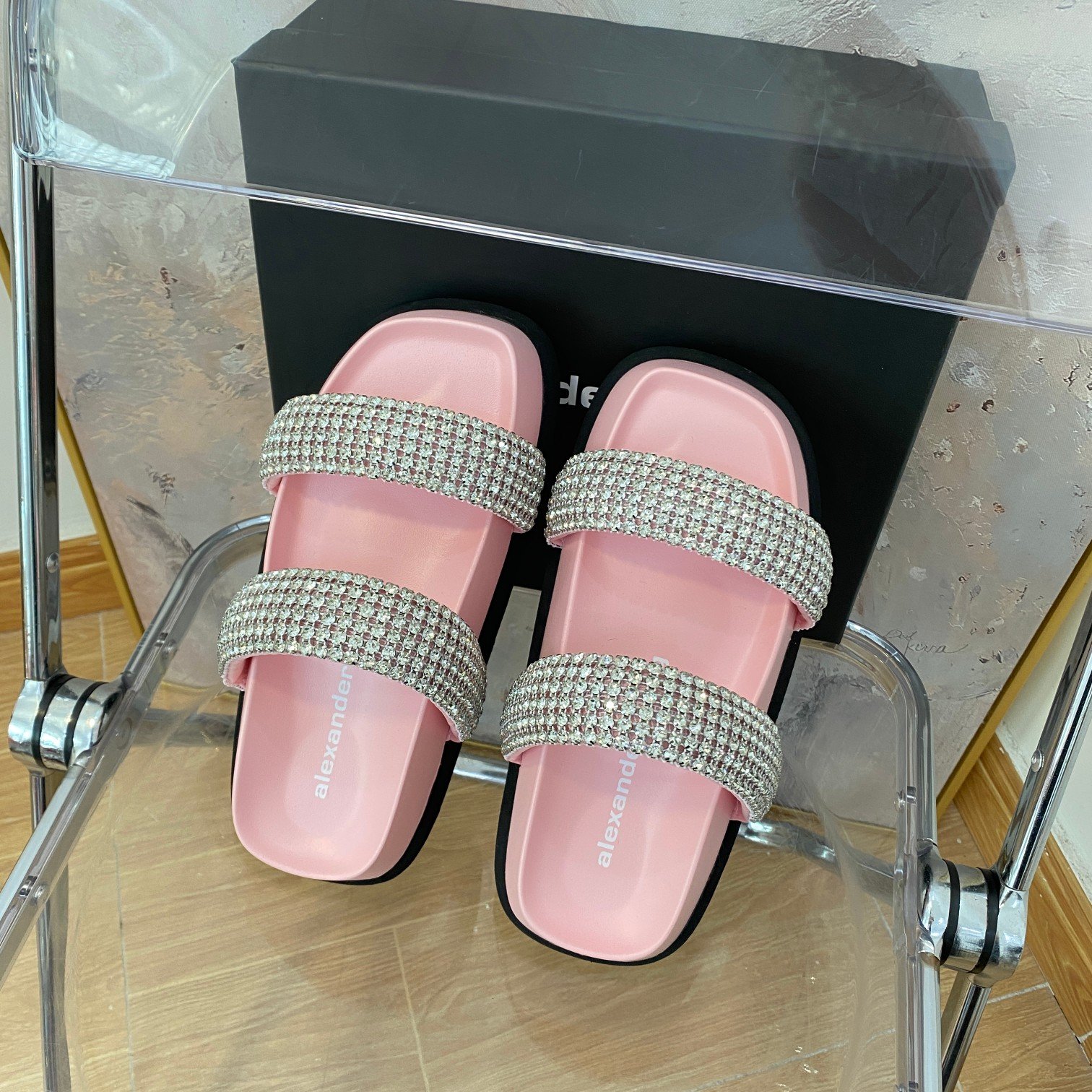 AW Amelia Crystal Pink - Sandals - Image 4