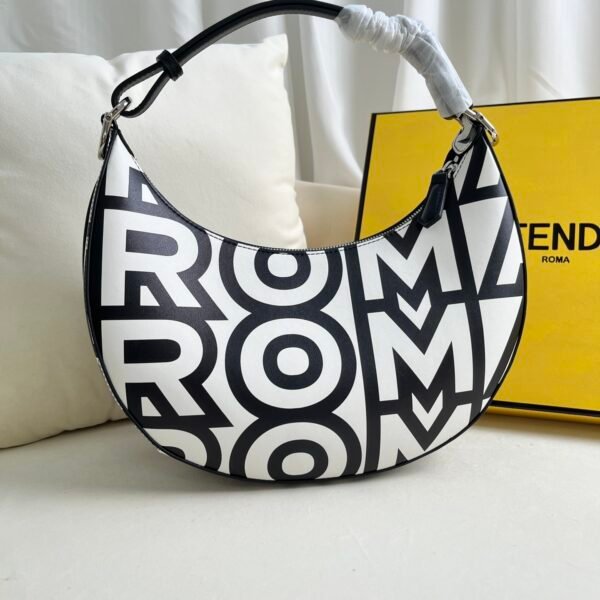 FD FDgraphy Large Black/White Leather - Bag