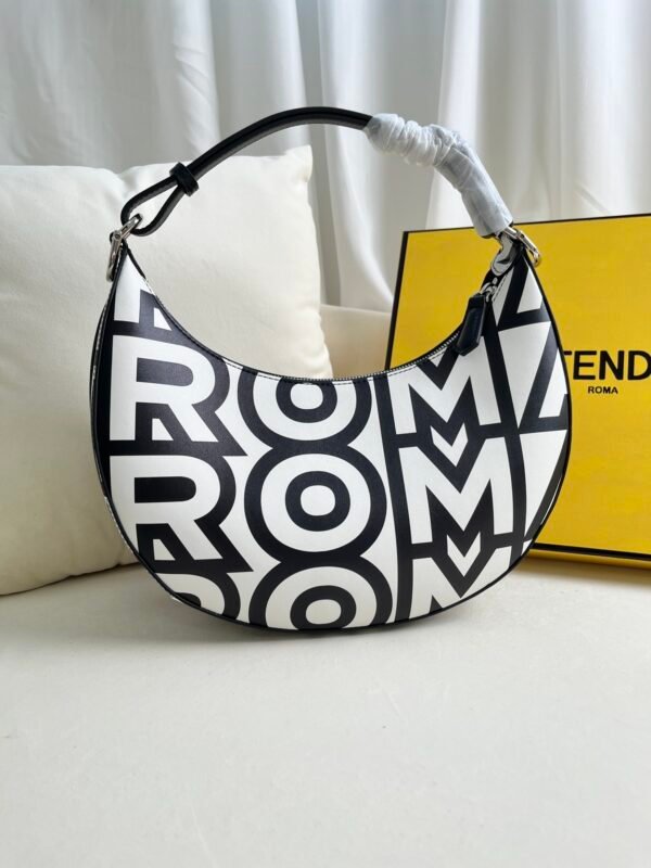 FD FDgraphy Large Black/White Leather – Borsa