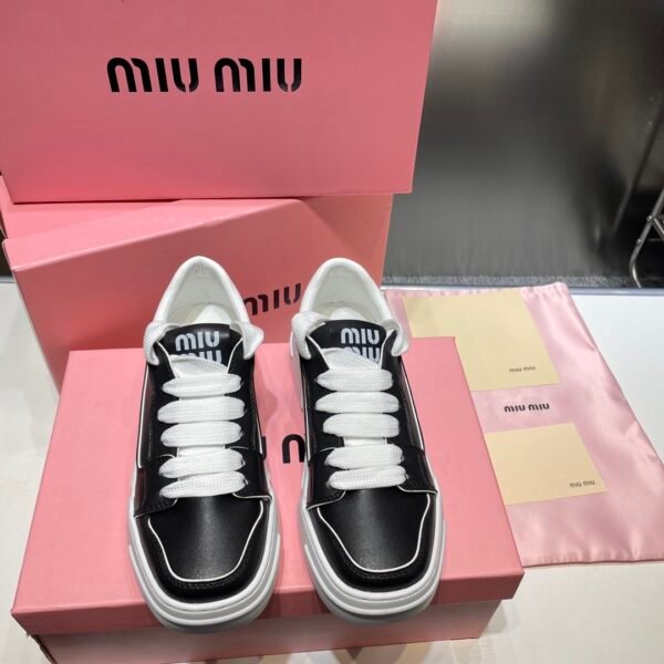 MIU Logo-Embellished Sneakers - Sneakers
