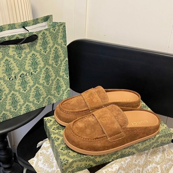 GG GG Suede Mules - Shoes