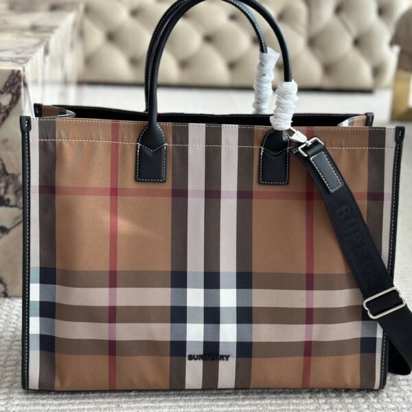 BBR Title Vintage Check Medium Beige Check - Bag