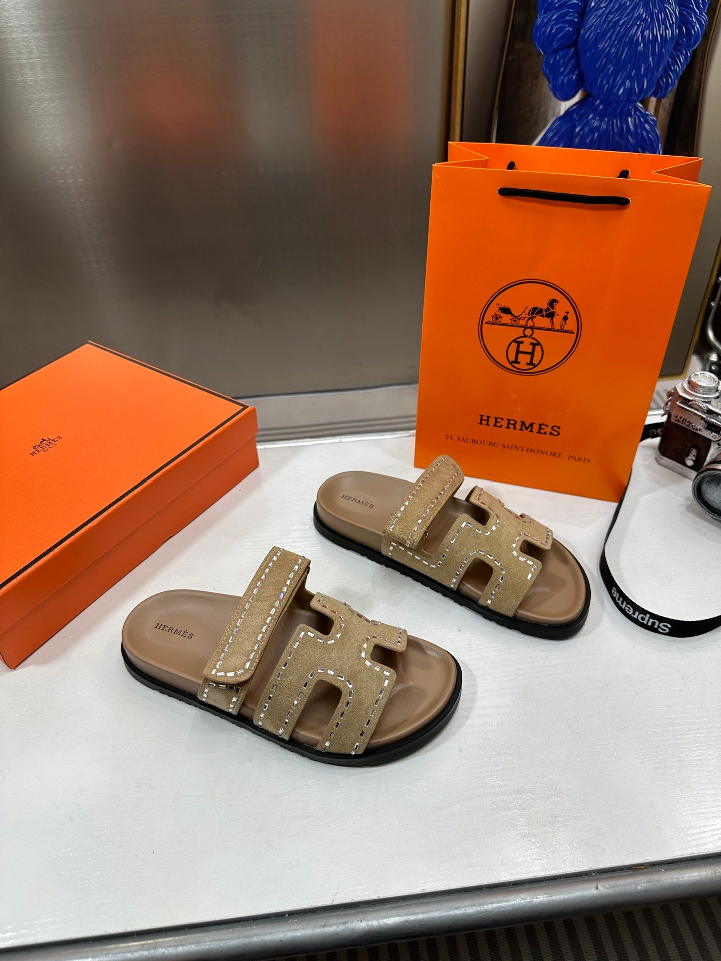 HM Chypre Sandals Beige Suede - Sandals - Image 2