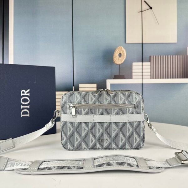 CD CDTravel Vanity Case Gray Oblique Canvas - Bag